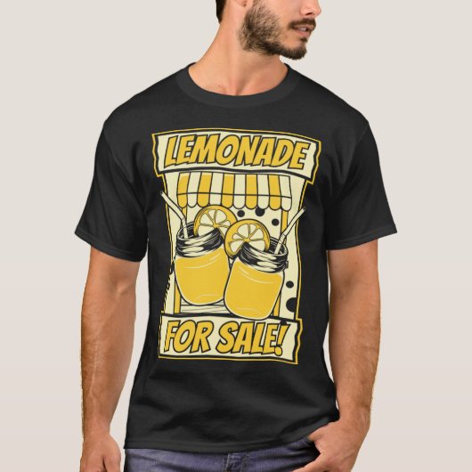 Lemonade For Sale Cardboard Lemon Juice Lemonade S Tシャツ (正面)