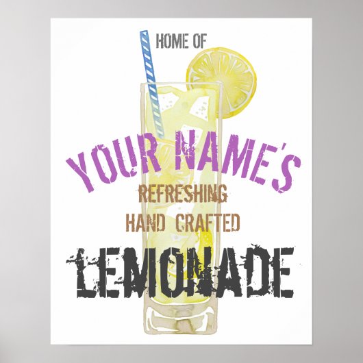 Lemonade Personalized ポスター (正面)