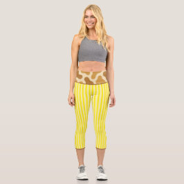 "LEMONADE SAFARI" - HIGH-WAISTED CAPRI PANTS カプリレギンス