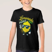 Lemonade Squad Fun Lemon Fruit Graphic トライブレンドＴシャツ (正面)