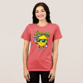 Lemonade Squad Fun Lemon Fruit Graphic トライブレンドＴシャツ (正面全面)