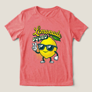 Lemonade Squad Fun Lemon Fruit Graphic トライブレンドＴシャツ