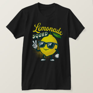 Lemonade Squad Fun Lemon Fruit Graphic Tee  Tシャツ