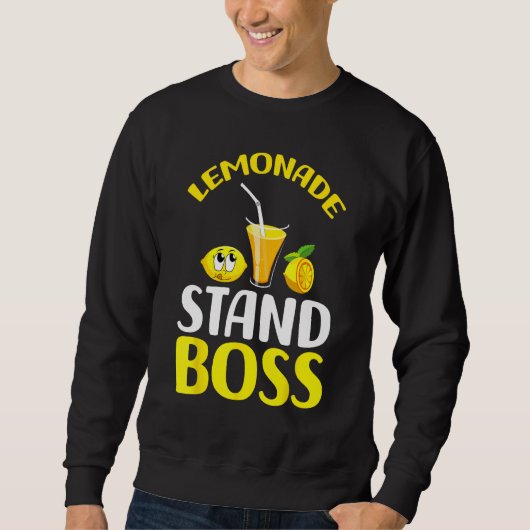 Lemonade Stand Boss Funny lemonade summer スウェットシャツ (正面)