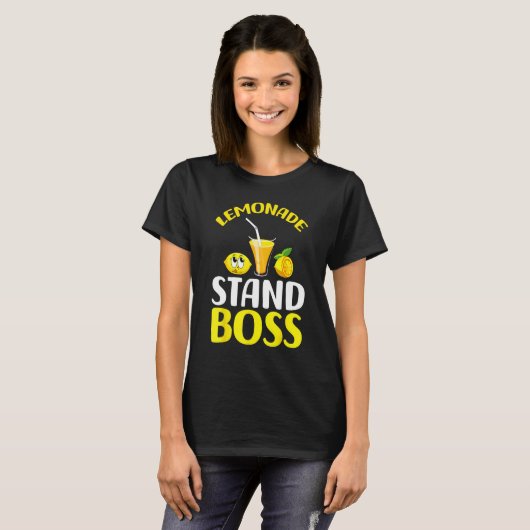 Lemonade Stand Boss Funny lemonade summer Tシャツ (正面フル)