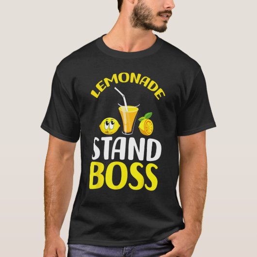 Lemonade Stand Boss Funny lemonade summer Tシャツ (正面)
