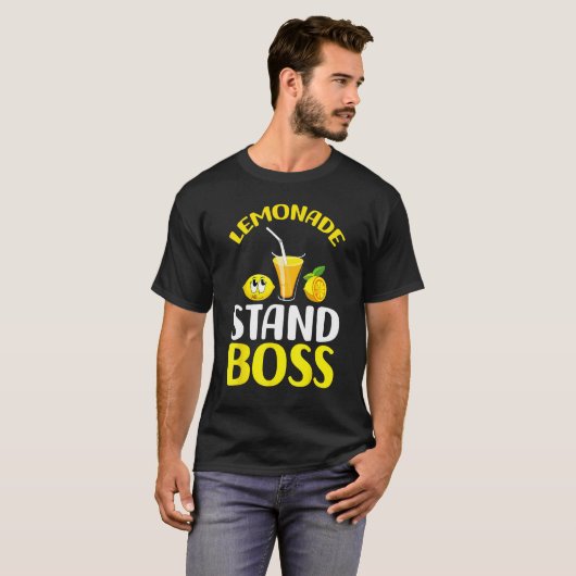 Lemonade Stand Boss Funny lemonade summer Tシャツ (正面フル)