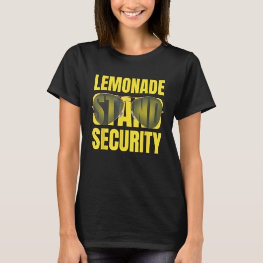 Lemonade Stand Security  Lemon Juice Summer Sungla Tシャツ (正面)