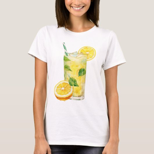 Lemonade T-Shirt – Fun Summer Drink Graphic Tee Tシャツ (正面)