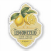 Lemoncello Vinyl Sticker シール (正面)