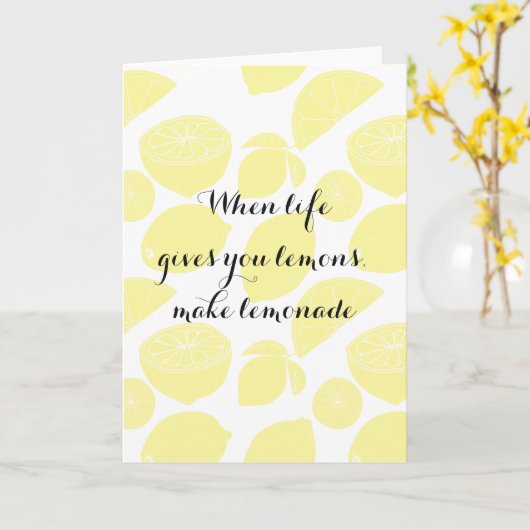 Lemons カード (黄色い花)