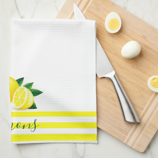 Lemons キッチンタオル (四つ折り)