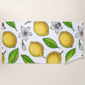 Lemons ビーチタオル (正面)