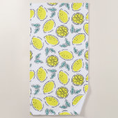 Lemons ビーチタオル (正面)
