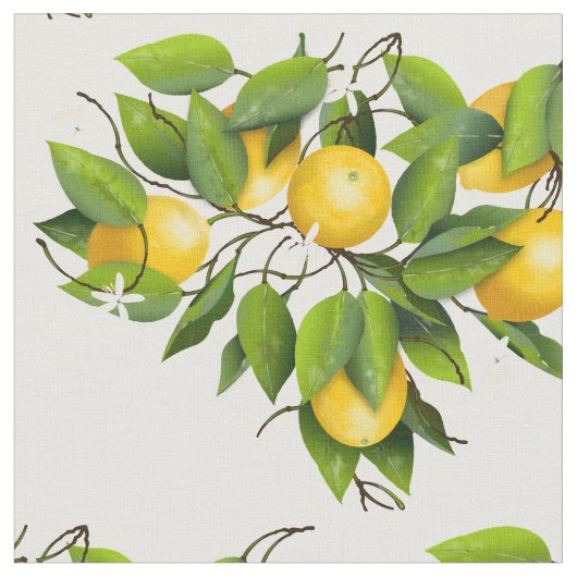 Lemons ファブリック (クローズアップ)