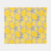 Lemons フリースブランケット (正面(横))