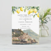 Lemons Amalfi Coast Italy Wedding セーブザデート (スタンド正面)