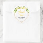 Lemons and Foliage Birthday Party Thank You ラウンドシール (バッグ)