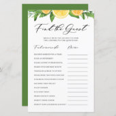 Lemons and Oranges Find the Guests Shower Game (正面/裏面)