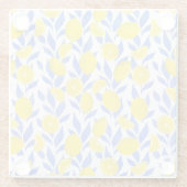 Lemons Blue Mediterranean ガラスコースター (裏面)