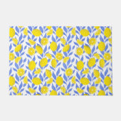 Lemons Blue Mediterranean ドアマット (正面)