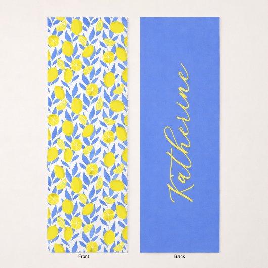Lemons Blue Mediterranean ヨガマット