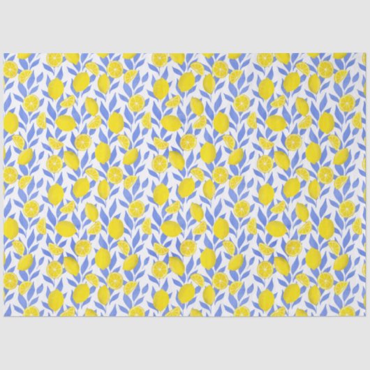 Lemons Blue Mediterranean 薄葉紙 (正面)