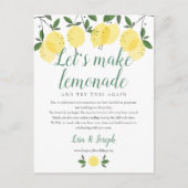 Lemons Change the Date Failed Canceled Photo ポストカード (正面)