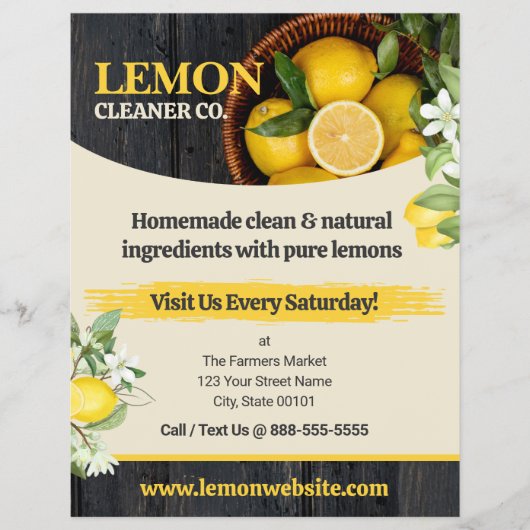 Lemons Flyer Template チラシ (正面)