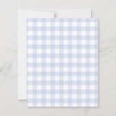 Lemons gingham squeeze Bridal Shower invitation (裏面)