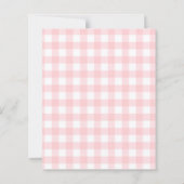 Lemons gingham squeeze Bridal Shower invitation (裏面)