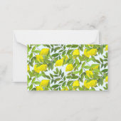 Lemons in the garden Flat Note Card ノートカード (裏面)