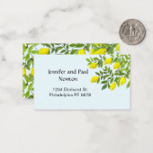 Lemons in the garden Flat Note Card ノートカード (正面/裏面インサイチュ)