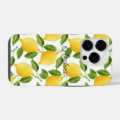 Lemons iPhoneケースモノグラムの iPhoneケース (裏面横)