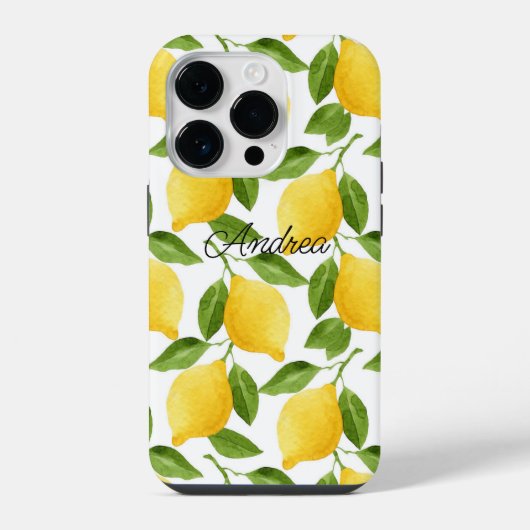 Lemons iPhoneケースモノグラムの iPhoneケース (裏面)