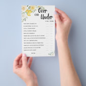 Lemons&Lemonsの上または下バラブライダルシャワーゲームカード チラシ (ハンドル)