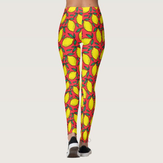 "Lemons, Lemons Everywhere" Leggings レギンス (裏面)