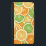 Lemons, Limes and Oranges  Galaxy S5 ウォレットケース<br><div class="desc">If you like citrus fruit,  this design is for you.  With the bright colors and the tangy design,  it sure to become your favorite cell phone cover!</div>