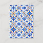 Lemons Mediterranean Baby Shower Diaper Raffle エンクロージャーカード (裏面)