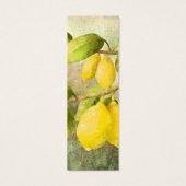 Lemons on a branchブックマークパーソナライズされた（英語） (裏面)