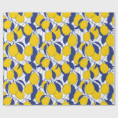 Lemons Pattern ラッピングペーパー (フラット)