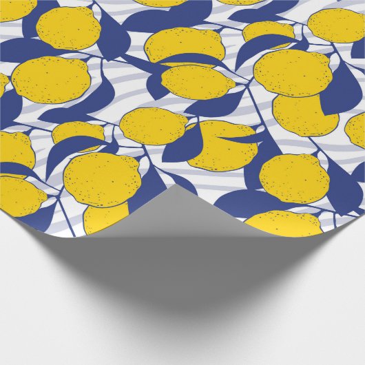 Lemons Pattern ラッピングペーパー (角)