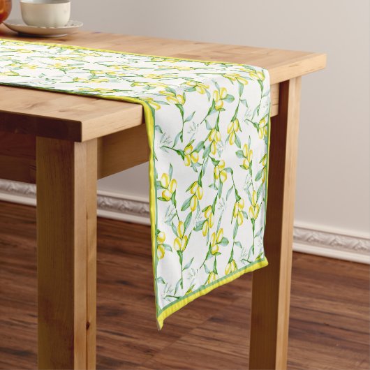 Lemons pattern short table runner ショートテーブルランナー (インサイチュ)