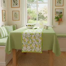 Lemons pattern  short table runner ショートテーブルランナー