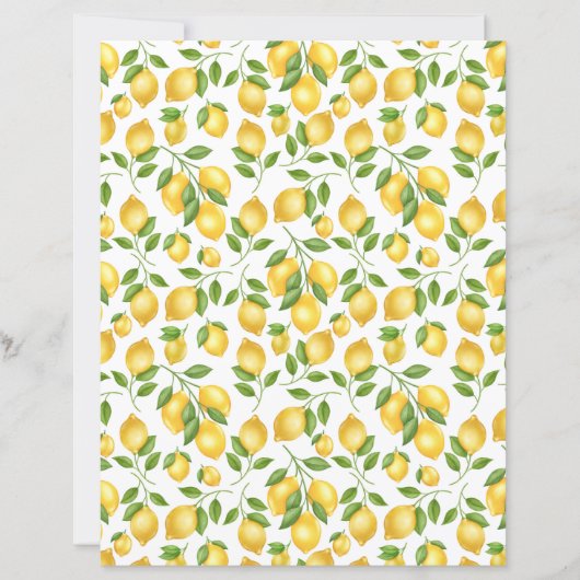 Lemons Scrapbook Paper (正面)