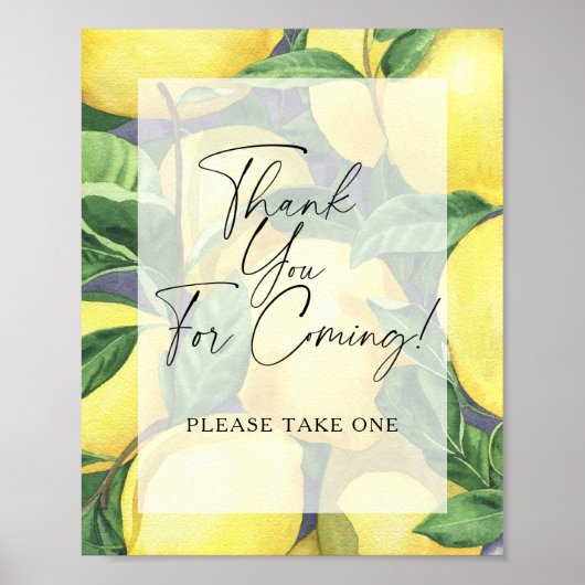 Lemons - Thank you 来 for Poster ポスター (正面)