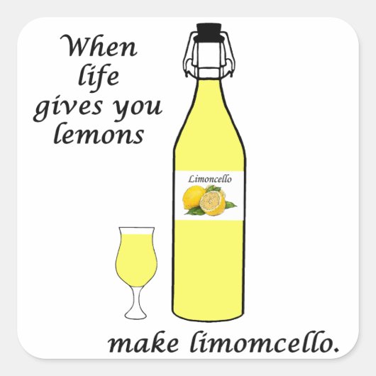 Lemons to Limoncello スクエアシール (正面)