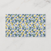 Lemons Wine Raffle Ticket card Bridal Shower プレイスカード (裏面)