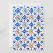 Lemons with Foliage Mediterranean Baby Shower サンキューカード (裏面)