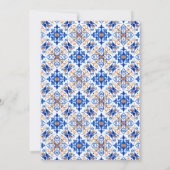 Lemons with Foliage Mediterranean Birthday 招待状 (裏面)